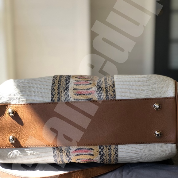 Brahmin Elisa yellow canyon satchel handbag NWT - Picture 6 of 8